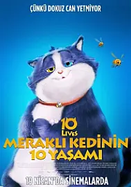Meraklı Kedinin 10 Yaşamı Film Posteri